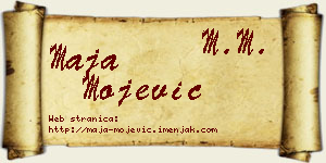 Maja Mojević vizit kartica